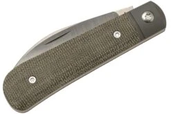 Jack Wolf Laid Back Jack, Green Canvas Micarta LAIDB-01-GRN Navaja Slipjoint -Tienda De Cuchillos JW LAIDB 01 GRN 06 jackwolf