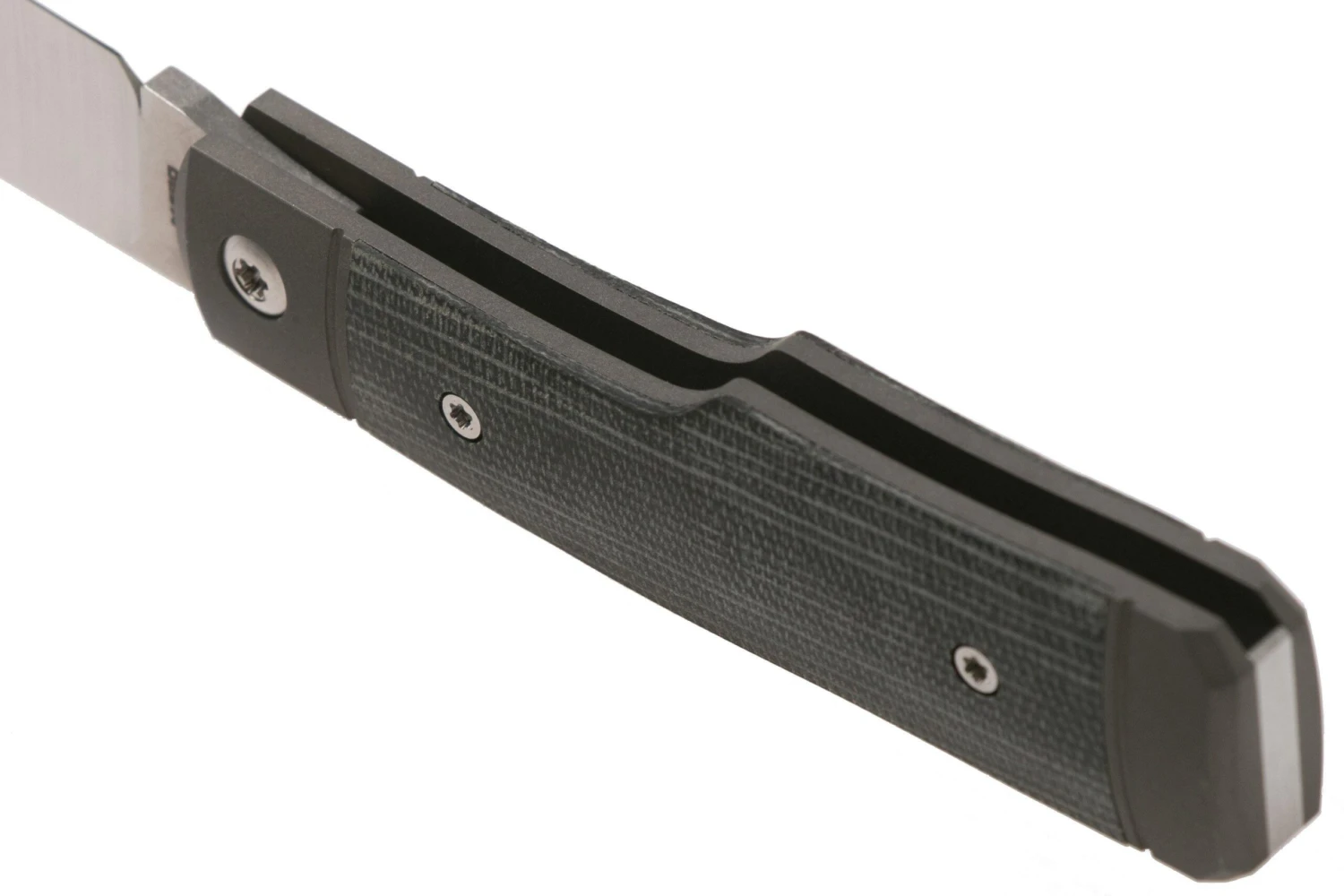 Jack Wolf Sharpshooter Jack, Black Canvas Micarta SHSH-MBK Navaja Slipjoint 4 Jack Wolf Sharpshooter Jack, Black Canvas Micarta SHSH-MBK Navaja Slipjoint - Imagen 4