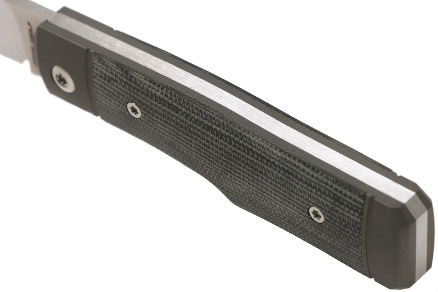 Jack Wolf Sharpshooter Jack, Black Canvas Micarta SHSH-MBK Navaja Slipjoint 6 Jack Wolf Sharpshooter Jack, Black Canvas Micarta SHSH-MBK Navaja Slipjoint - Imagen 6