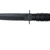 KA-BAR Short Tanto 1255 Parcialmente Dentado, Funda De Cuero