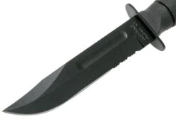 KA-BAR Short 1257 Cuchillo Fijo, Parcialmente Dentado, Funda De Cuero -Tienda De Cuchillos KA1257 03 ka bar