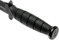 KA-BAR Short 1257 Cuchillo Fijo, Parcialmente Dentado, Funda De Cuero -Tienda De Cuchillos KA1257 04 ka bar