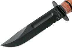 KA-BAR Short 1261 Cuchillo Fijo, Parcialmente Dentado, Funda De Cuero 10 KA-BAR Short 1261 Cuchillo Fijo, Parcialmente Dentado, Funda De Cuero -Tienda De Cuchillos KA1261 03 ka bar