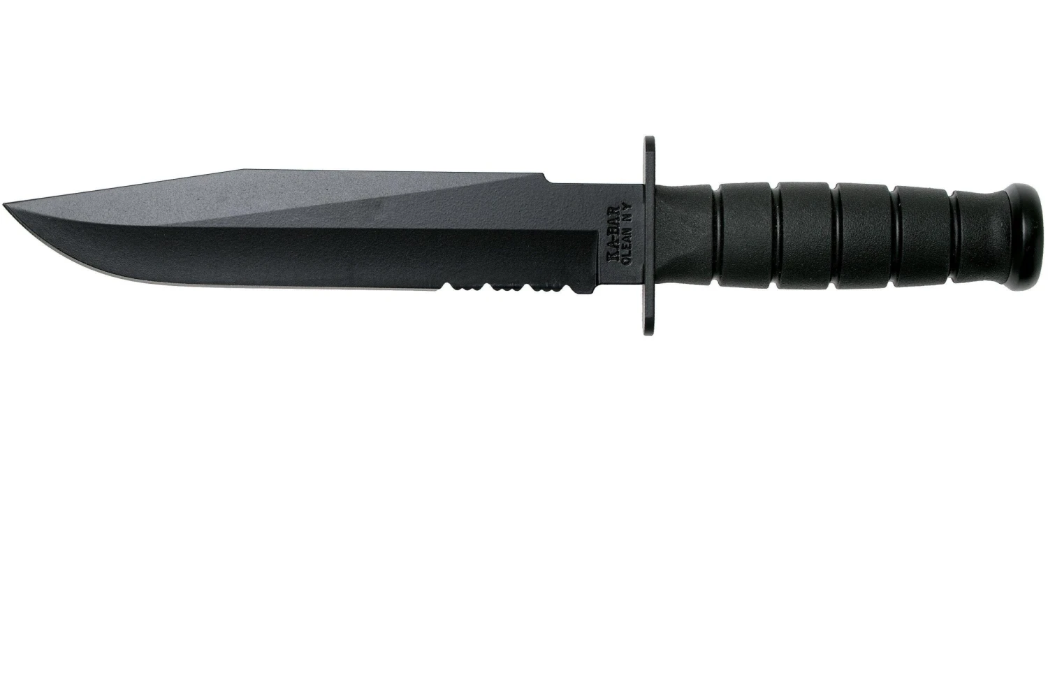 KA-BAR Fighter 1271 Cuchillo Fijo, Parcialmente Dentado, Funda De Kydex 1 KA-BAR Fighter 1271 Cuchillo Fijo, Parcialmente Dentado, Funda De Kydex