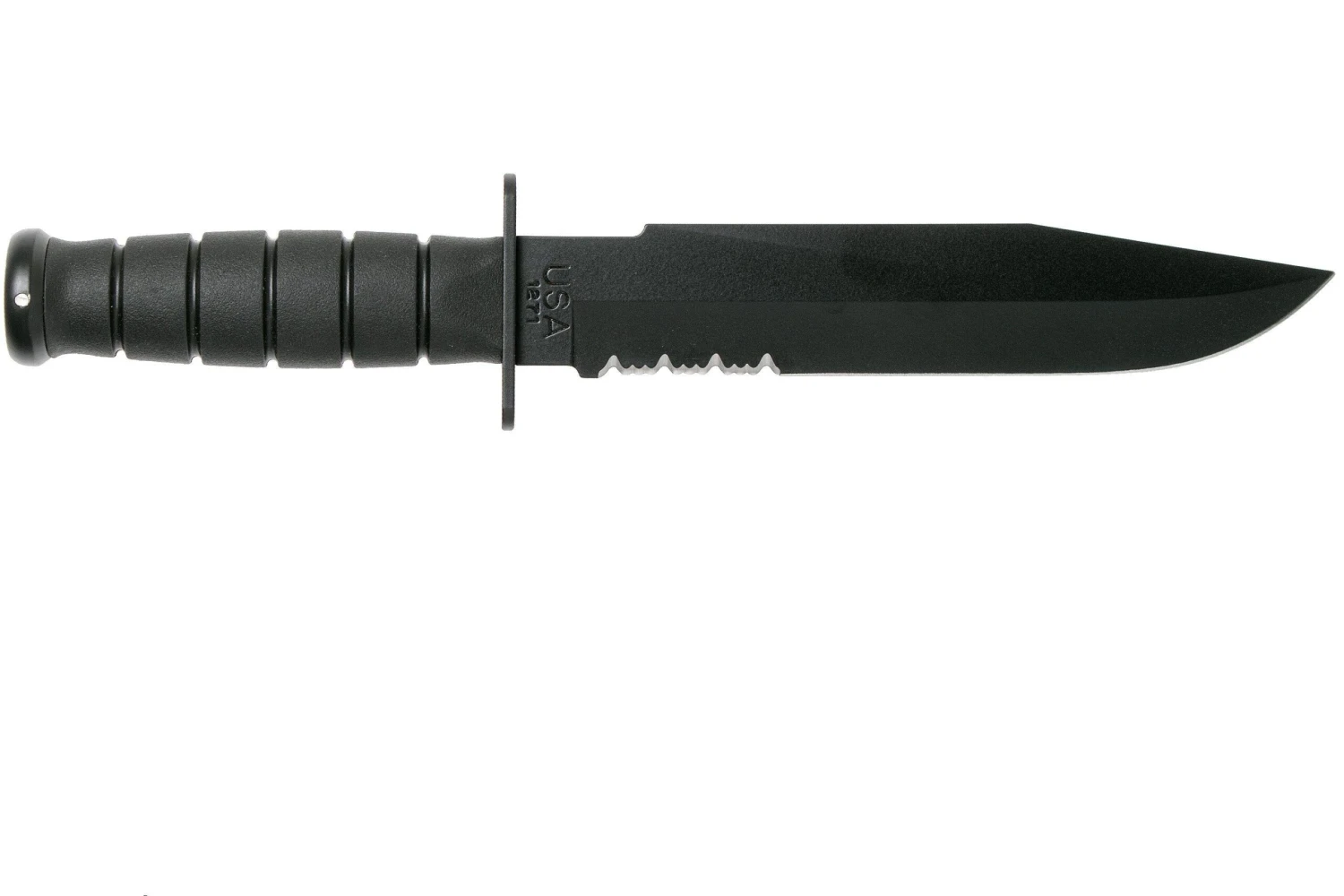 KA-BAR Fighter 1271 Cuchillo Fijo, Parcialmente Dentado, Funda De Kydex 2 KA-BAR Fighter 1271 Cuchillo Fijo, Parcialmente Dentado, Funda De Kydex - Imagen 2