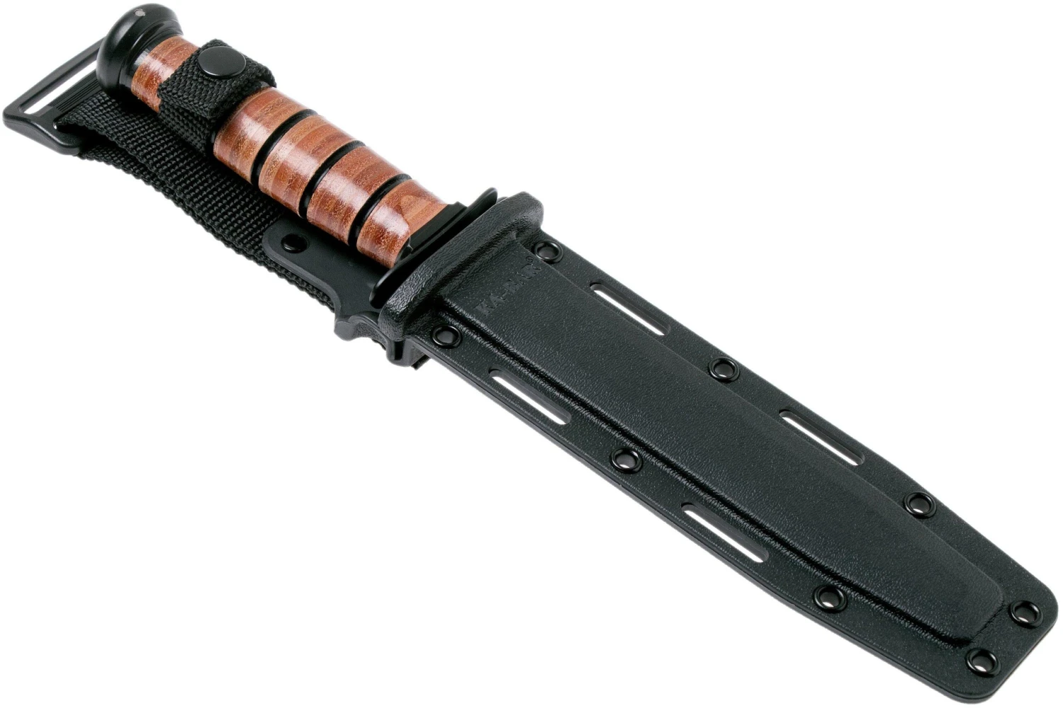 KA-BAR USMC 5017 Borde Liso, Cuero, Funda De Plástico 6 KA-BAR USMC 5017 Borde Liso, Cuero, Funda De Plástico - Imagen 6