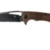 Kansept Kryo T1001B1 Black D2, Brown Micarta Navaja, Kim Ning Design