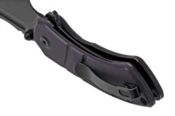 Kansept Korvid M T2030A3 Black, Purple G10 Navaja, Diseño Justin Koch -Tienda De Cuchillos KST2030A3 04 kansept