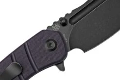Kansept Korvid M T2030A3 Black, Purple G10 Navaja, Diseño Justin Koch -Tienda De Cuchillos KST2030A3 05 kansept