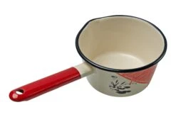 Knivesandtools Enamel Saucepan E-SP14-01, 14 Cm, Cacerola Esmaltada -Tienda De Cuchillos KT E SP14 01 03 kato