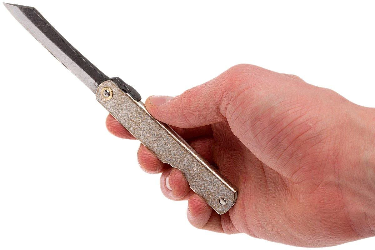 Higonokami Navaja 7,4 Cm KT-HIGO-SPE1, SK-acero Al Carbono, Silver/gold 8 Higonokami Navaja 7,4 Cm KT-HIGO-SPE1, SK-acero Al Carbono, Silver/gold - Imagen 8