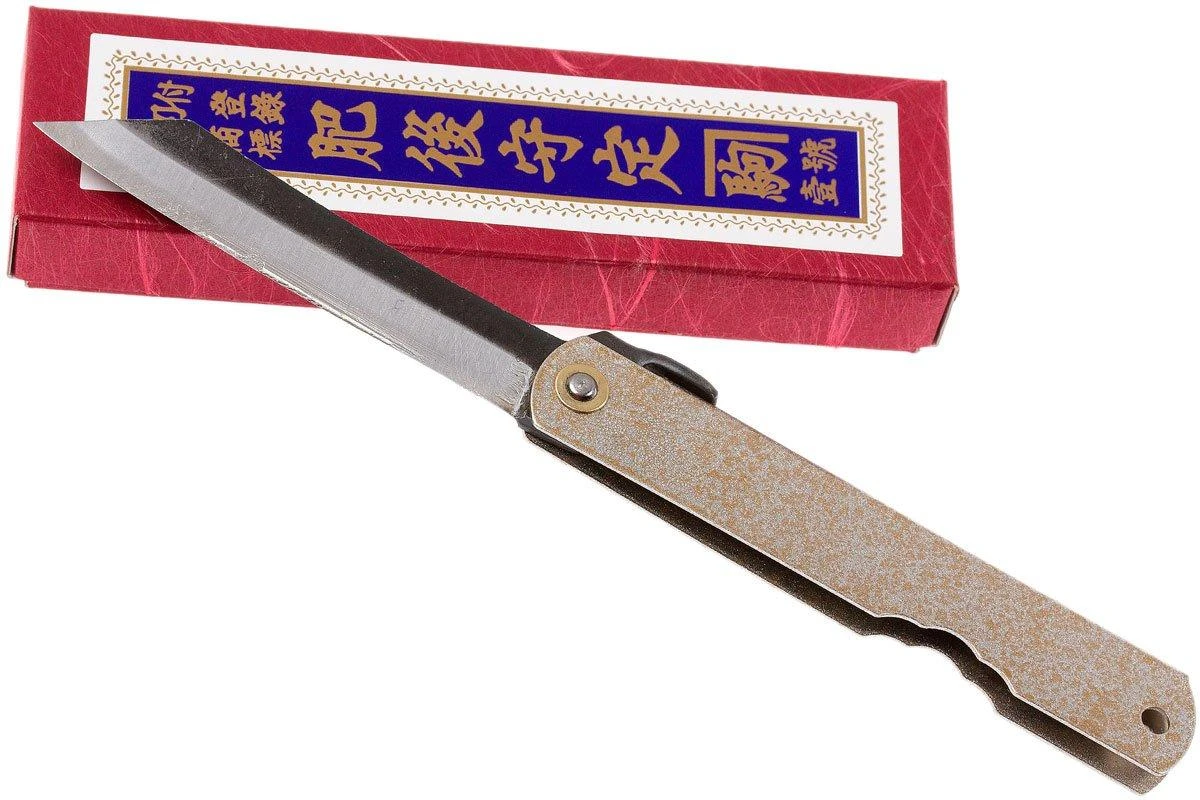 Higonokami Navaja 7,4 Cm KT-HIGO-SPE1, SK-acero Al Carbono, Silver/gold 9 Higonokami Navaja 7,4 Cm KT-HIGO-SPE1, SK-acero Al Carbono, Silver/gold - Imagen 9