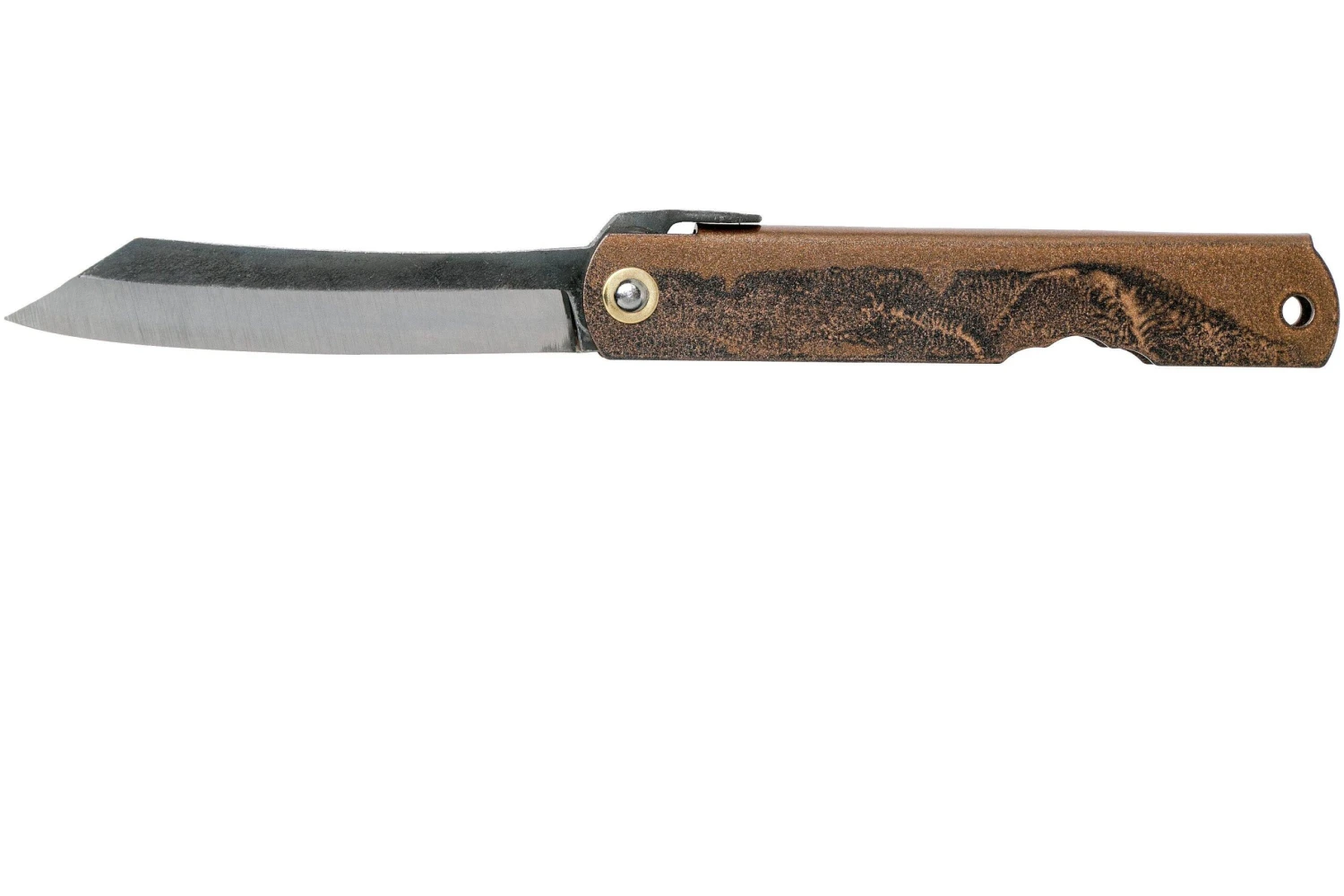 Higonokami Navaja 7,3 Cm HIGOC2B, Blue Paper Steel, Brown Black Glitter 1 Higonokami Navaja 7,3 Cm HIGOC2B, Blue Paper Steel, Brown Black Glitter