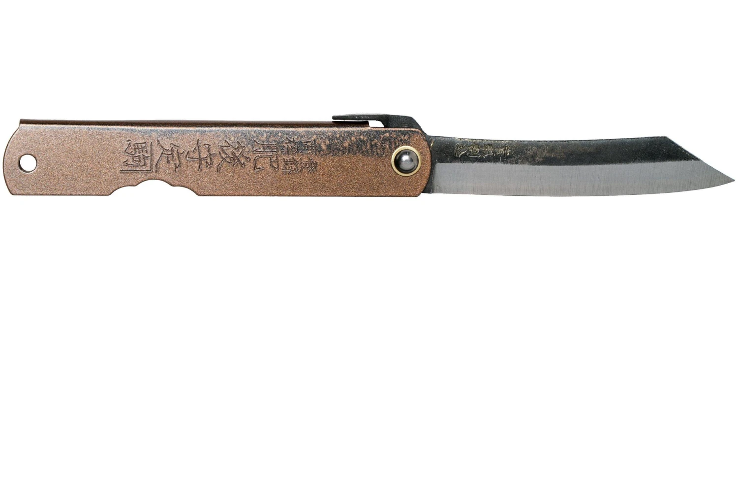 Higonokami Navaja 7,3 Cm HIGOC2B, Blue Paper Steel, Brown Black Glitter 2 Higonokami Navaja 7,3 Cm HIGOC2B, Blue Paper Steel, Brown Black Glitter - Imagen 2