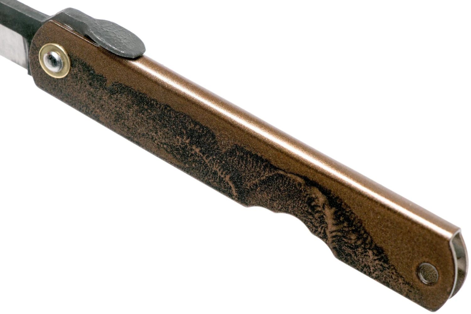 Higonokami Navaja 7,3 Cm HIGOC2B, Blue Paper Steel, Brown Black Glitter 6 Higonokami Navaja 7,3 Cm HIGOC2B, Blue Paper Steel, Brown Black Glitter - Imagen 6