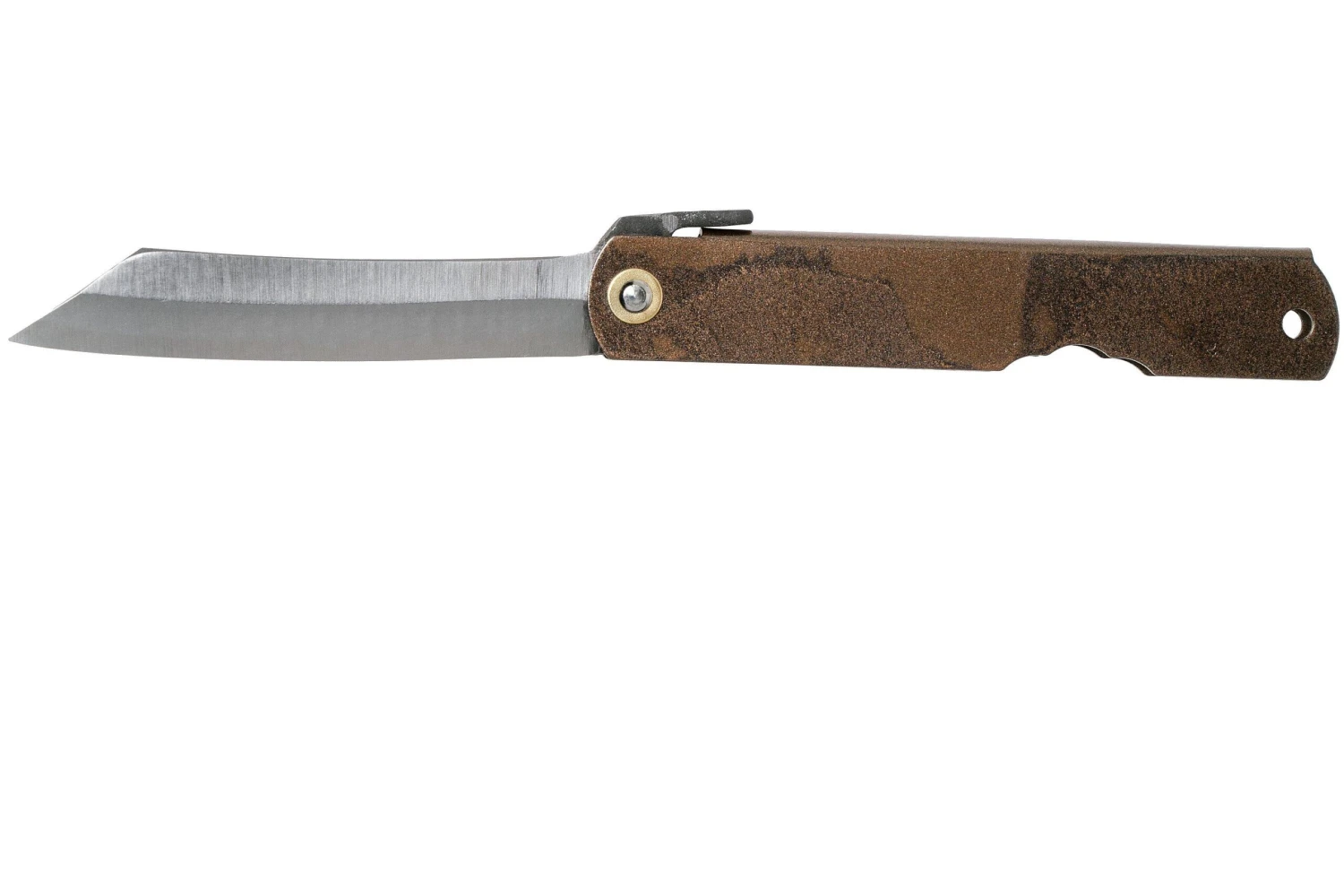 Higonokami Navaja 7,3 Cm HIGOC2, Blue Paper Steel, Brown Black Glitter 1 Higonokami Navaja 7,3 Cm HIGOC2, Blue Paper Steel, Brown Black Glitter