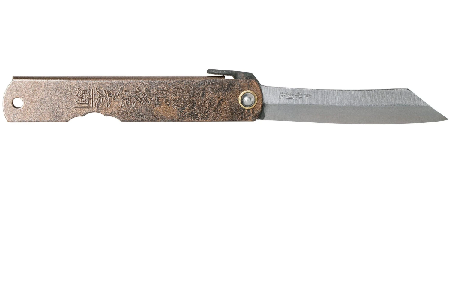 Higonokami Navaja 7,3 Cm HIGOC2, Blue Paper Steel, Brown Black Glitter 2 Higonokami Navaja 7,3 Cm HIGOC2, Blue Paper Steel, Brown Black Glitter - Imagen 2