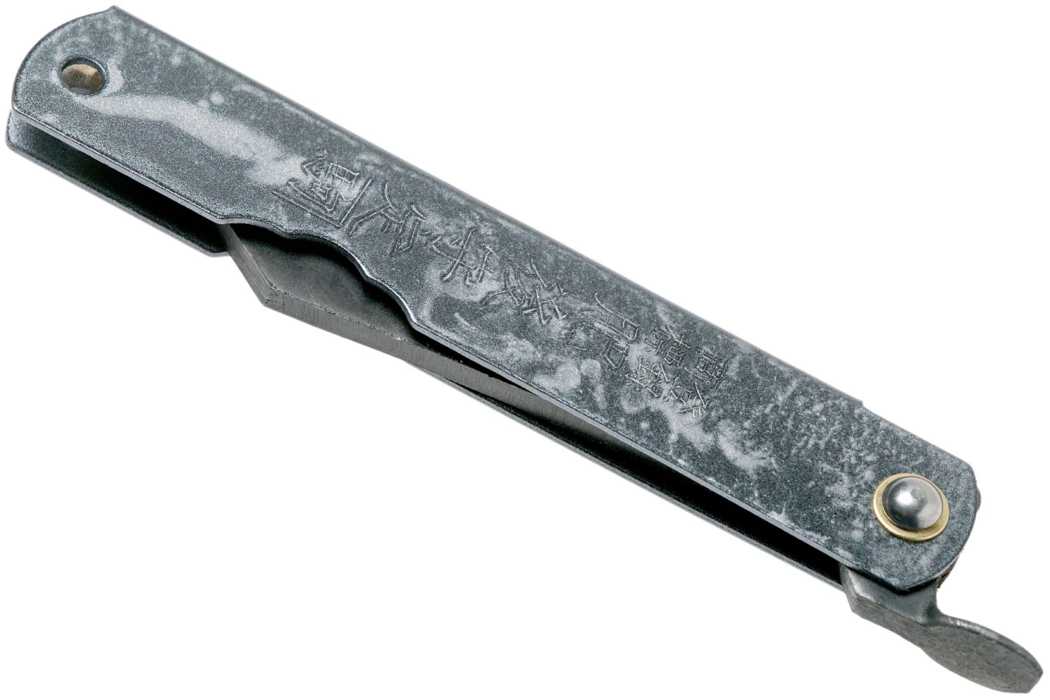 Higonokami Navaja 7,3 Cm HIGOC3B, Blue Paper Steel, Grey Black Glitter 4 Higonokami Navaja 7,3 Cm HIGOC3B, Blue Paper Steel, Grey Black Glitter - Imagen 4