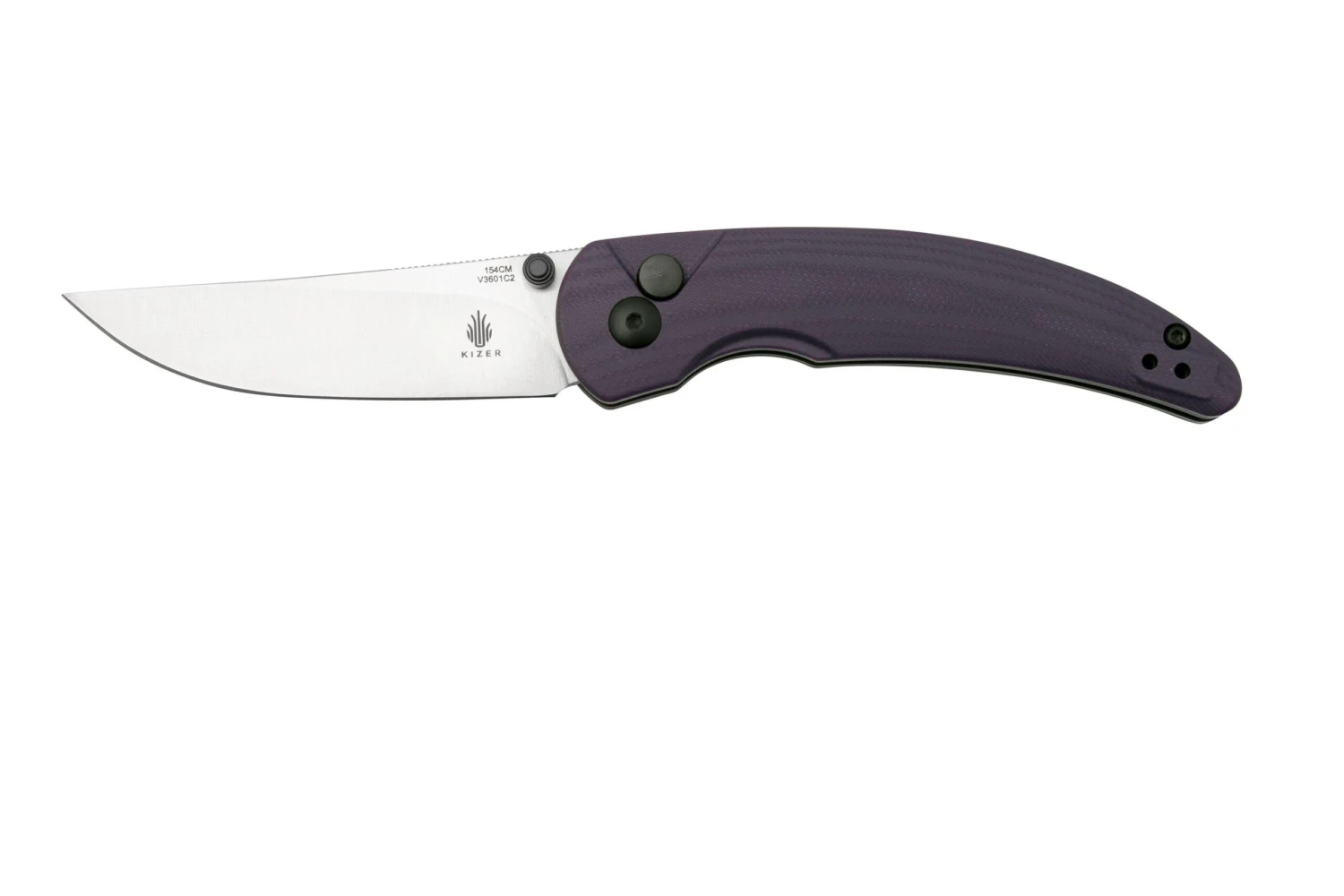 Kizer Vanguard Chili Pepper V3601C2 Purple G10 Navaja, Diseño Swaggs 1 Kizer Vanguard Chili Pepper V3601C2 Purple G10 Navaja, Diseño Swaggs
