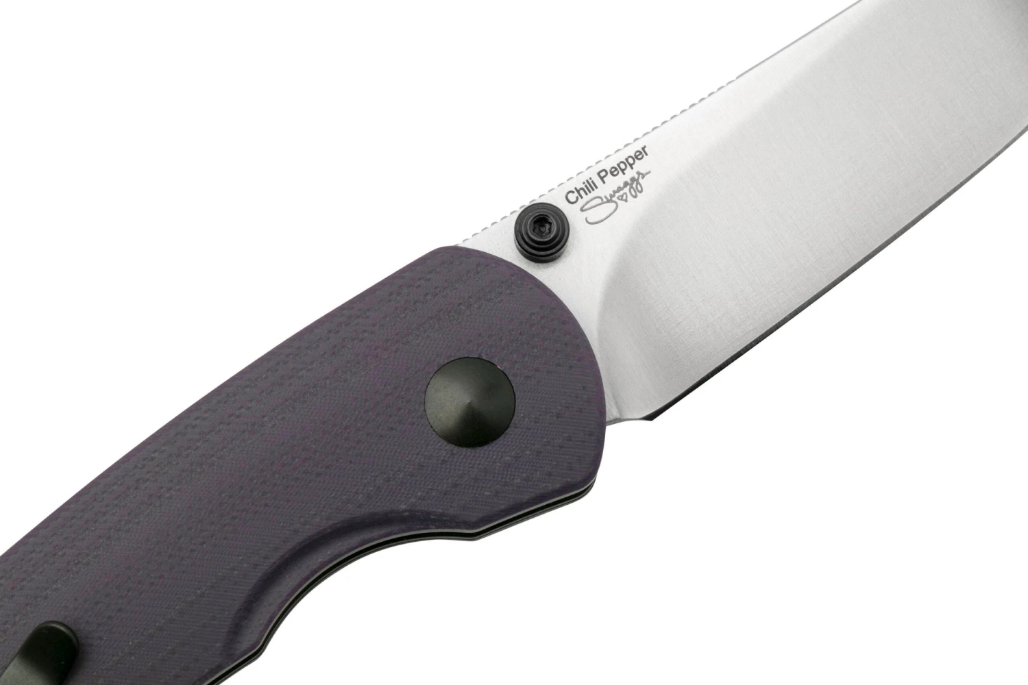 Kizer Vanguard Chili Pepper V3601C2 Purple G10 Navaja, Diseño Swaggs 5 Kizer Vanguard Chili Pepper V3601C2 Purple G10 Navaja, Diseño Swaggs - Imagen 5