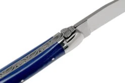 Forge Laguiole 1211INTCBLEB 11cm, Azul Micarta, Navaja Laguiole -Tienda De Cuchillos LA1211INTCBLEB 06 forge de laguiole