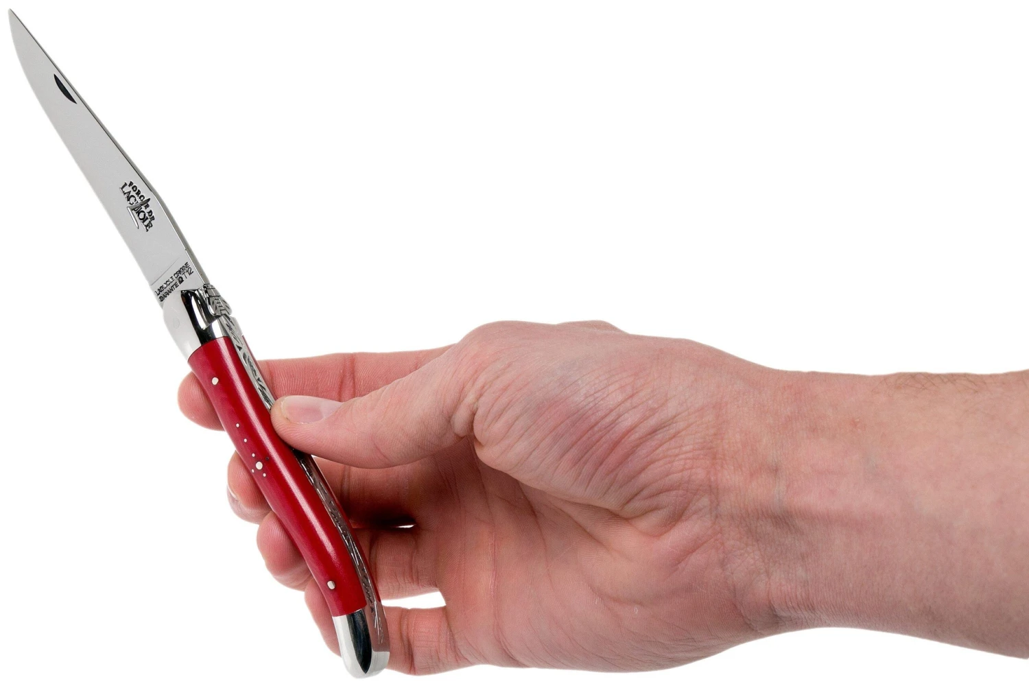 Forge Laguiole 1211INTCROUB 11cm, Rojo Micarta, Navaja Laguiole 8 Forge Laguiole 1211INTCROUB 11cm, Rojo Micarta, Navaja Laguiole - Imagen 8