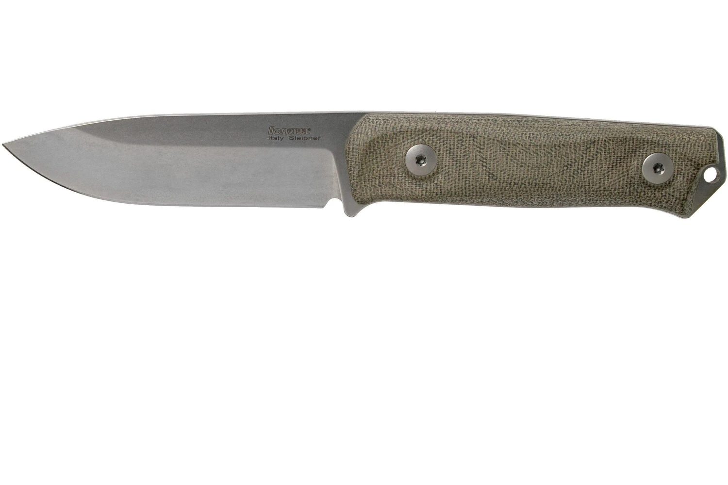 LionSteel B41 Micarta Canvas Green 1 LionSteel B41 Micarta Canvas Green