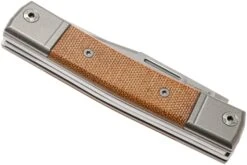 LionSteel BestMan BM13 CVN Natural Canvas Micarta Navaja Slipjoint 10 LionSteel BestMan BM13 CVN Natural Canvas Micarta Navaja Slipjoint -Tienda De Cuchillos LI BM13 CVN 05 lionsteel