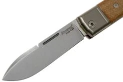 Lionsteel BestMan BM2 CVN Natural Canvas Micarta Navaja Slipjoint -Tienda De Cuchillos LI BM2 CVN 03 lionsteel