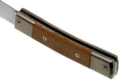 Lionsteel BestMan BM2 CVN Natural Canvas Micarta Navaja Slipjoint -Tienda De Cuchillos LI BM2 CVN 05 lionsteel