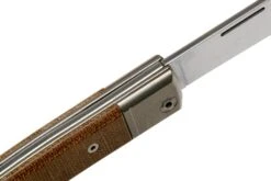 Lionsteel BestMan BM2 CVN Natural Canvas Micarta Navaja Slipjoint -Tienda De Cuchillos LI BM2 CVN 06 lionsteel