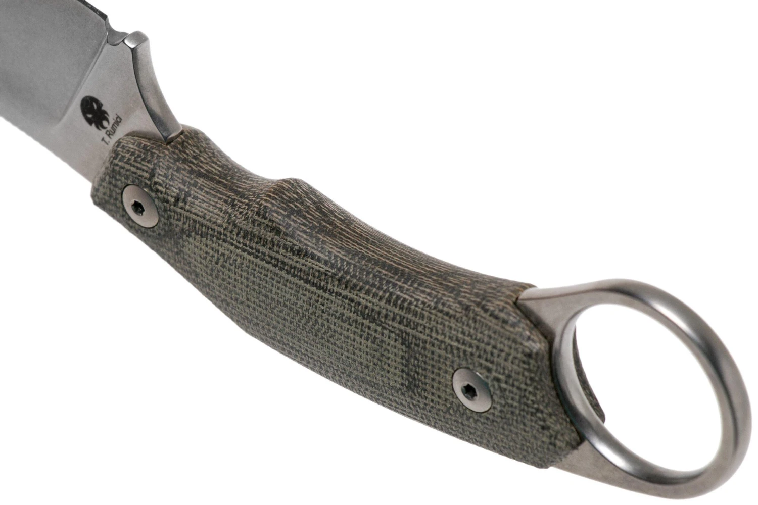 LionSteel H1 Skinner CVG Green Canvas Micarta Cuchillo Fijo, Tommaso Rumici Design 4 LionSteel H1 Skinner CVG Green Canvas Micarta Cuchillo Fijo, Tommaso Rumici Design - Imagen 4