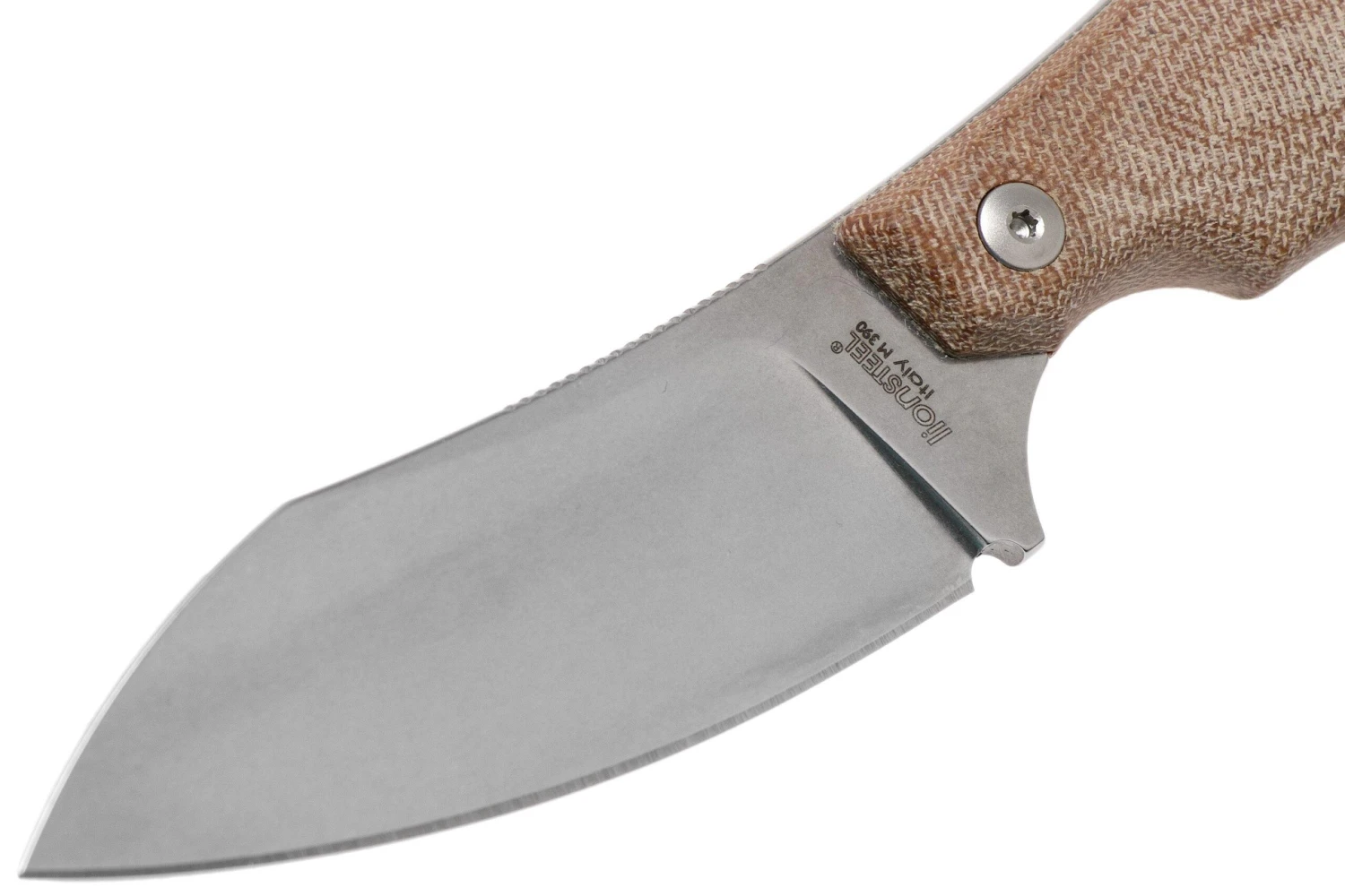 LionSteel H1 Skinner CVN Natural Canvas Micarta Cuchillo Fijo, Tommaso Rumici Design 3 LionSteel H1 Skinner CVN Natural Canvas Micarta Cuchillo Fijo, Tommaso Rumici Design - Imagen 3