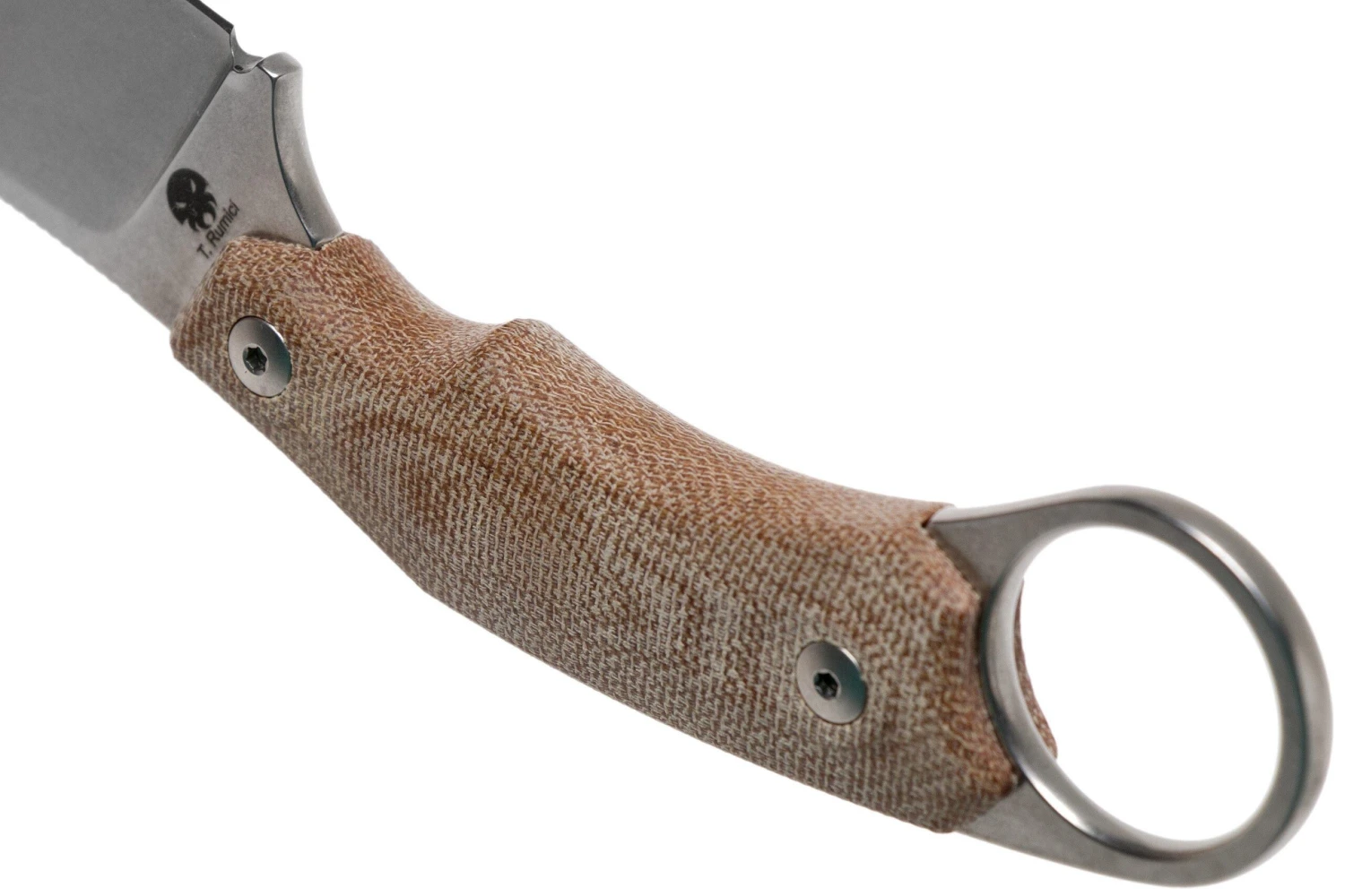 LionSteel H1 Skinner CVN Natural Canvas Micarta Cuchillo Fijo, Tommaso Rumici Design 4 LionSteel H1 Skinner CVN Natural Canvas Micarta Cuchillo Fijo, Tommaso Rumici Design - Imagen 4