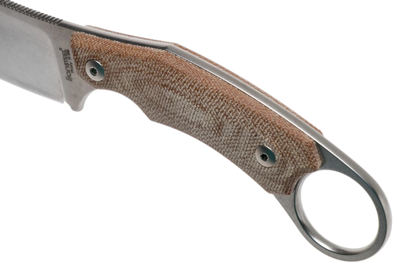 LionSteel H1 Skinner CVN Natural Canvas Micarta Cuchillo Fijo, Tommaso Rumici Design 5 LionSteel H1 Skinner CVN Natural Canvas Micarta Cuchillo Fijo, Tommaso Rumici Design - Imagen 5