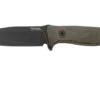 LionSteel M5B Sleipner Black, Green Canvas Micarta Cuchillo De Supervivencia