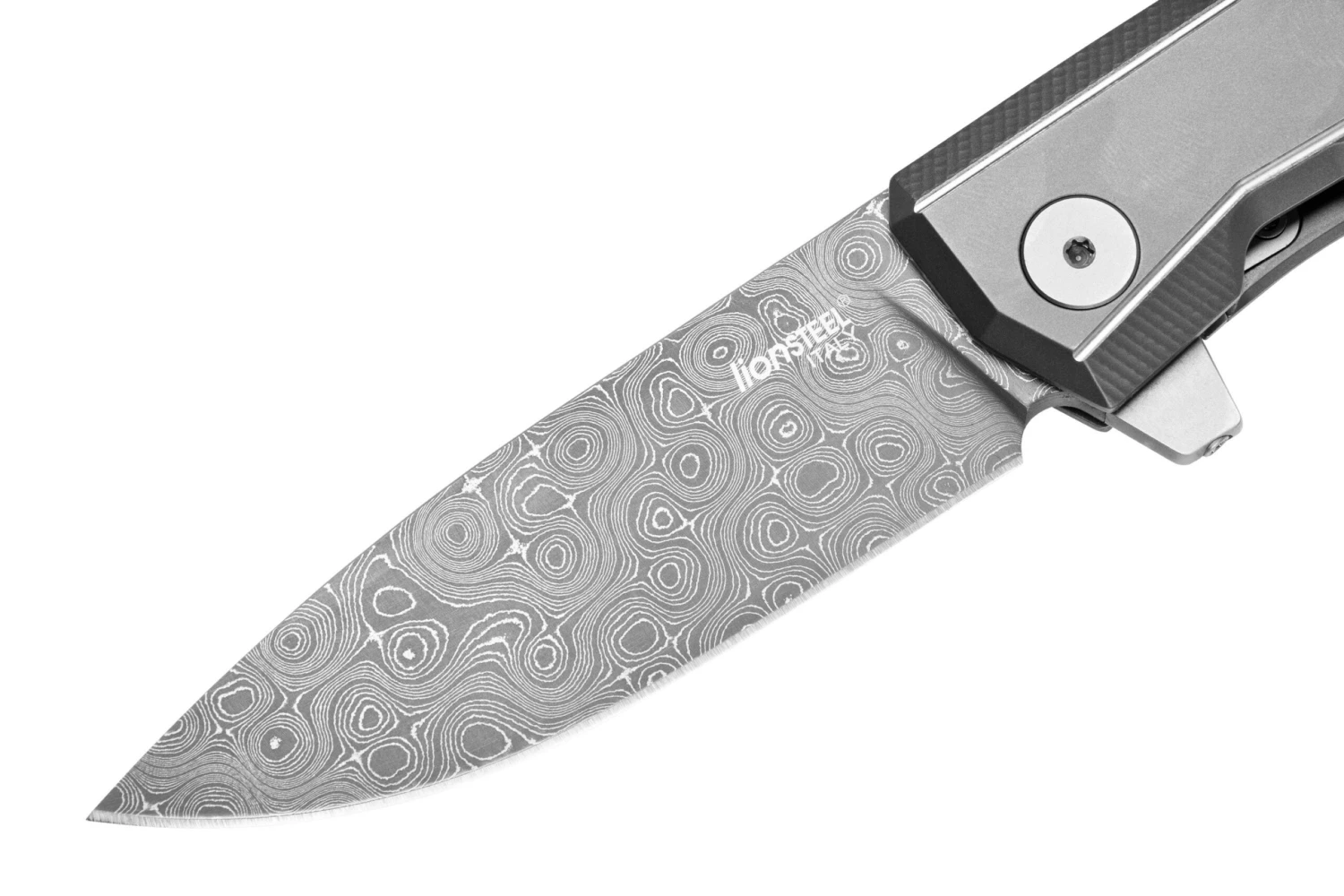 LionSteel Myto Damascus, Grey Titanium MT01D-GY Navaja, Diseño Molletta 3 LionSteel Myto Damascus, Grey Titanium MT01D-GY Navaja, Diseño Molletta - Imagen 3