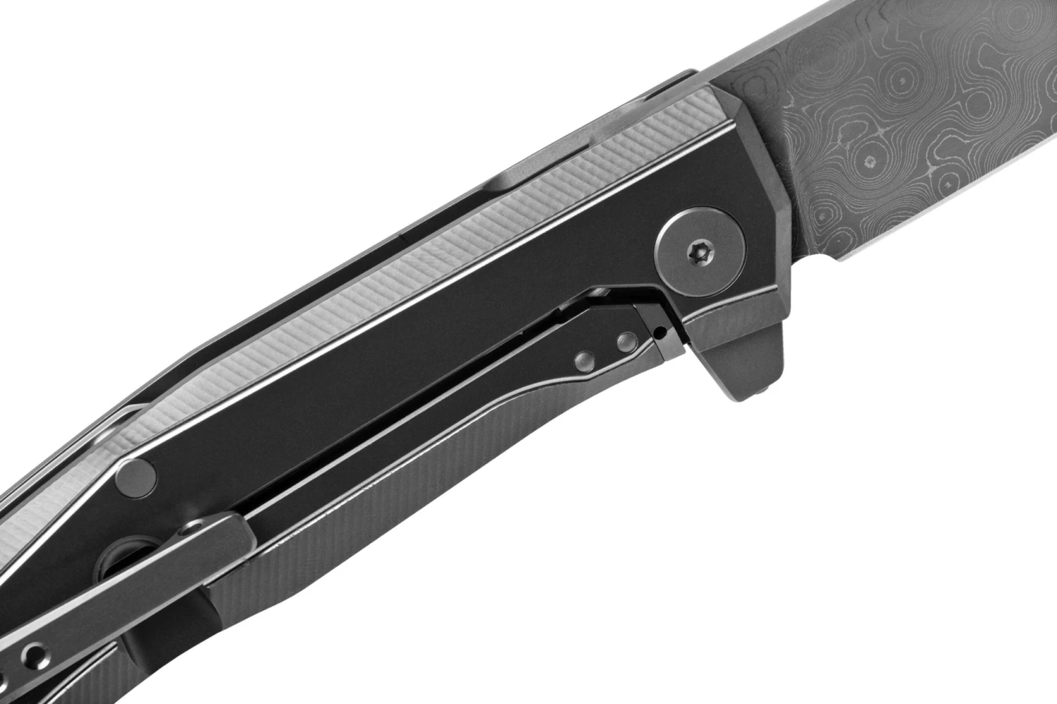 LionSteel Myto Damascus, Grey Titanium MT01D-GY Navaja, Diseño Molletta 6 LionSteel Myto Damascus, Grey Titanium MT01D-GY Navaja, Diseño Molletta - Imagen 6