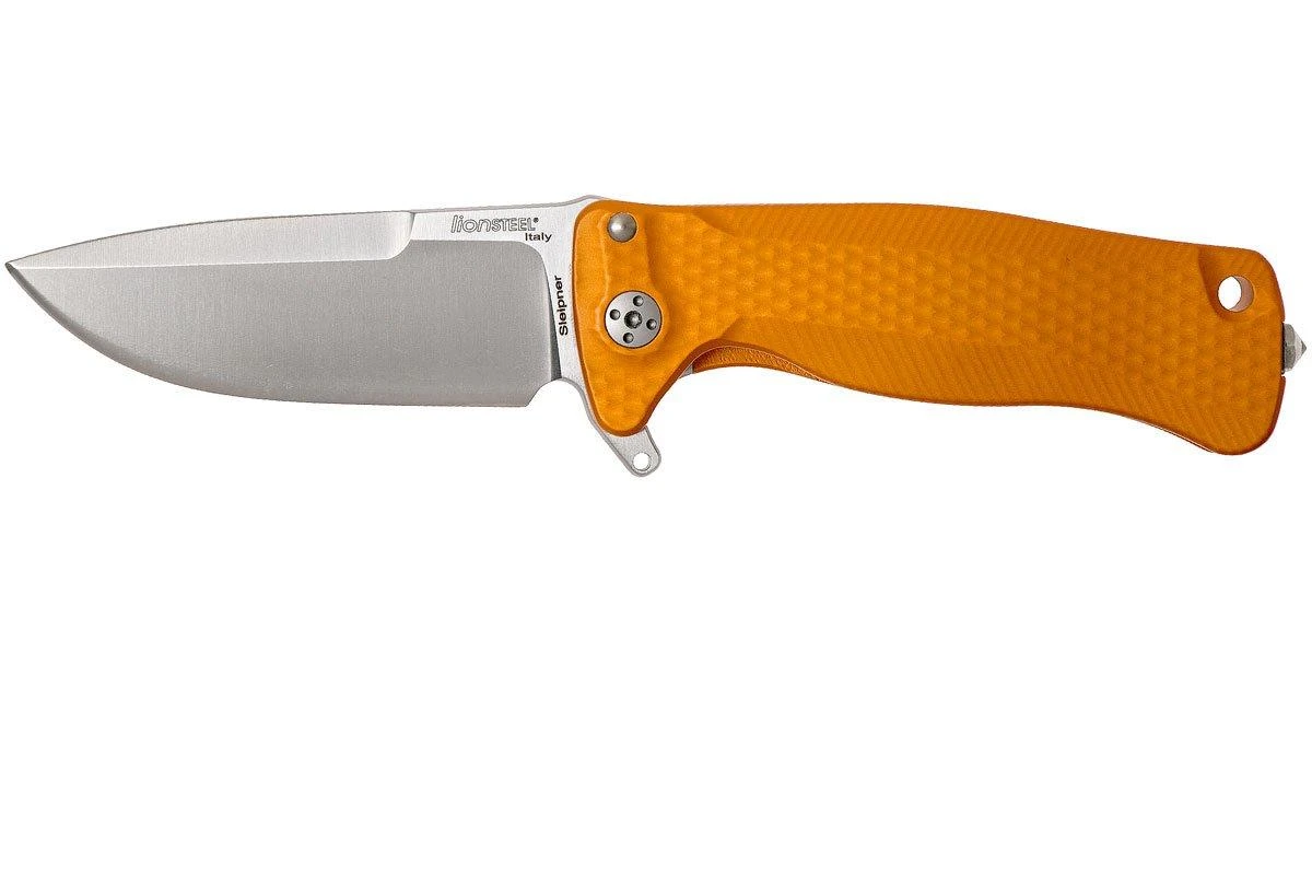 LionSteel SR22A-OS Orange Aluminio, Satin Blade 1 LionSteel SR22A-OS Orange Aluminio, Satin Blade