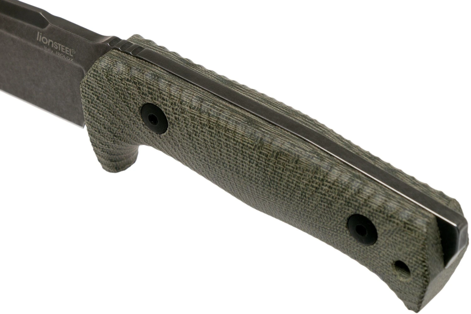 LionSteel T5B-CVG Green Canvas Micarta Black Cuchillo Fijo 5 LionSteel T5B-CVG Green Canvas Micarta Black Cuchillo Fijo - Imagen 5