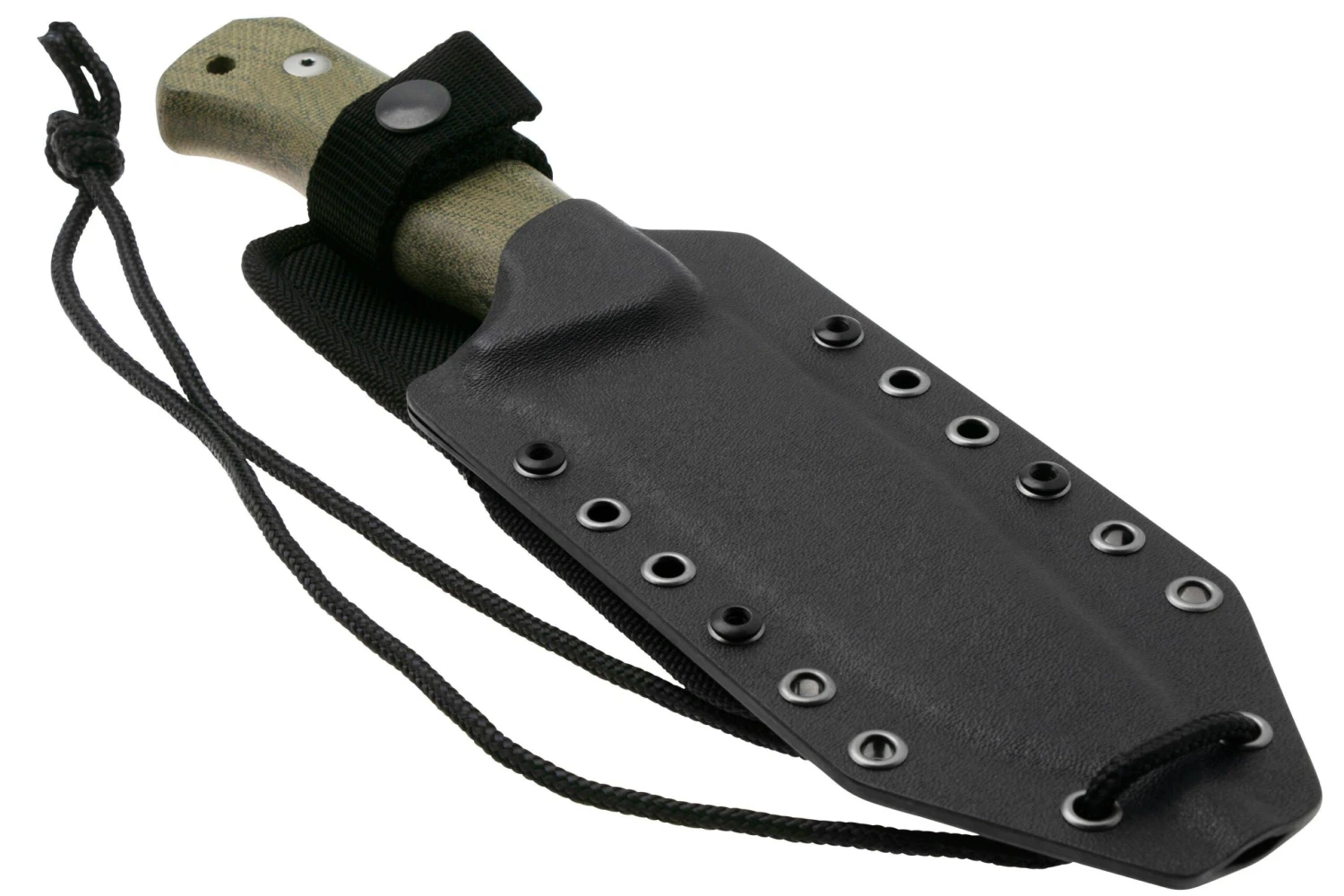 Lionsteel T6 Satin, Green Canvas Micarta T6-CVG Cuchillo Fijo 6 Lionsteel T6 Satin, Green Canvas Micarta T6-CVG Cuchillo Fijo - Imagen 6