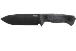 Lionsteel T6 Old Black, Black Canvas Micarta T6B-CVB Cuchillo Fijo