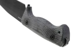 Lionsteel T6 Old Black, Black Canvas Micarta T6B-CVB Cuchillo Fijo -Tienda De Cuchillos LI T6B CVB 04 lionsteel