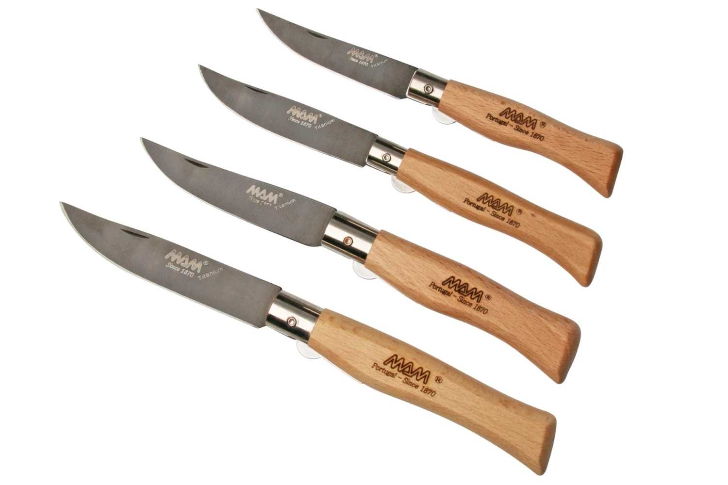 MAM Bronze Titanium Collection 2505-B, Juego De Navajas 4 Piezas Negro 1 MAM Bronze Titanium Collection 2505-B, Juego De Navajas 4 Piezas Negro