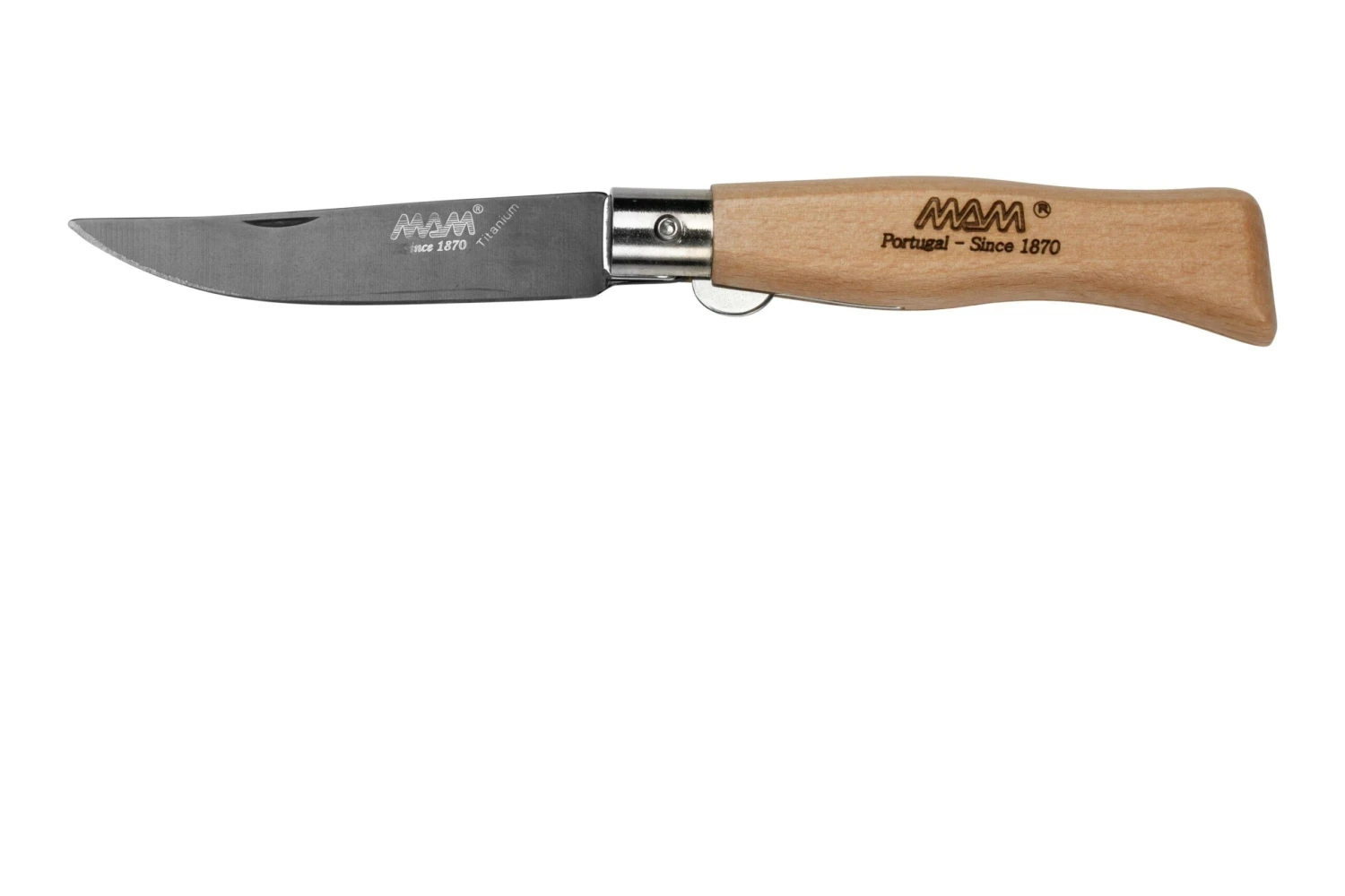 MAM Douro S, Black Titanium, 7.3 Cm Hoja, Linerlock 5004 Navaja 1 MAM Douro S, Black Titanium, 7.3 Cm Hoja, Linerlock 5004 Navaja