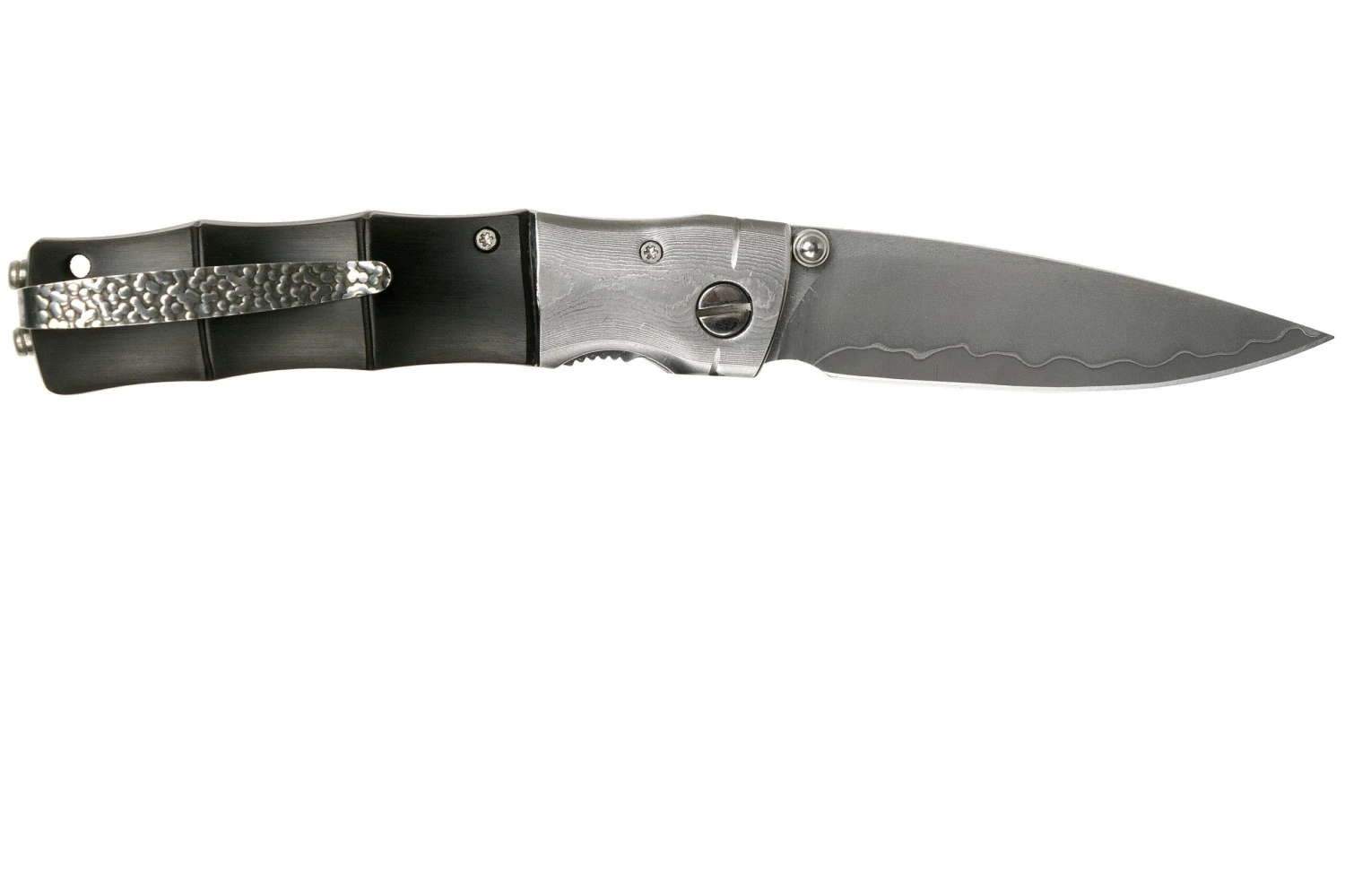 Mcusta MC-146G Shinra Mixture Bamboo, Black Pakkawood, Cuchillo De Caballero 2 Mcusta MC-146G Shinra Mixture Bamboo, Black Pakkawood, Cuchillo De Caballero - Imagen 2