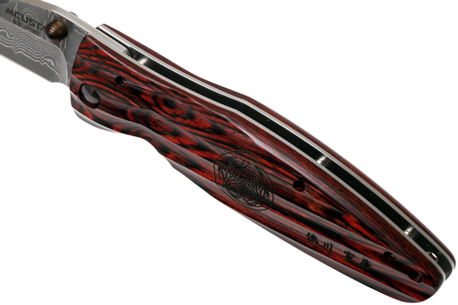 Mcusta MC-0183D Sengoku Tokugawa Ieyasu, Red Pakkawood Handle, Cuchillo De Caballero 7 Mcusta MC-0183D Sengoku Tokugawa Ieyasu, Red Pakkawood Handle, Cuchillo De Caballero - Imagen 7