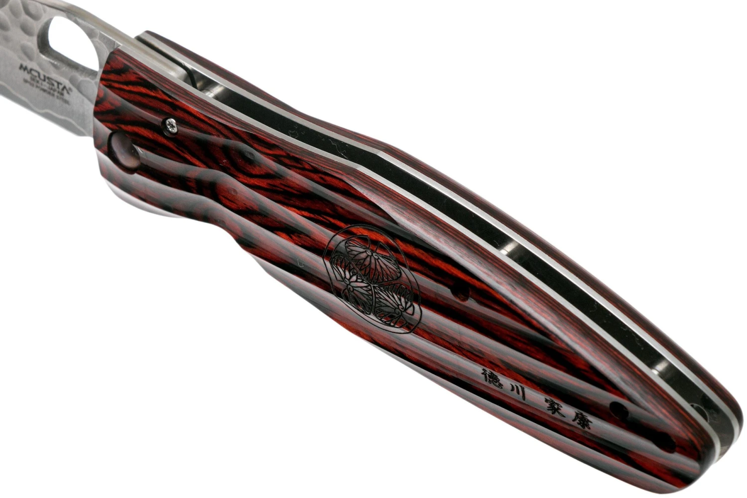 Mcusta MC-0183G Sengoku Tokugawa Leyasu SPG2, Red Pakkawood, Cuchillo De Caballero 7 Mcusta MC-0183G Sengoku Tokugawa Leyasu SPG2, Red Pakkawood, Cuchillo De Caballero - Imagen 7