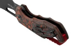 MKM Isonzo FX03-2CLD Cleaver Dark Stonewashed, Lava Flow Carbon Fibre Navaja, Diseño De Jesper Voxnaes -Tienda De Cuchillos MMK FX03 2CLD 04 mkm