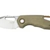 MKM Isonzo FX03M-3GC Clippoint M390, Green Canvas Micarta Navaja, Jesper Voxnaes Design